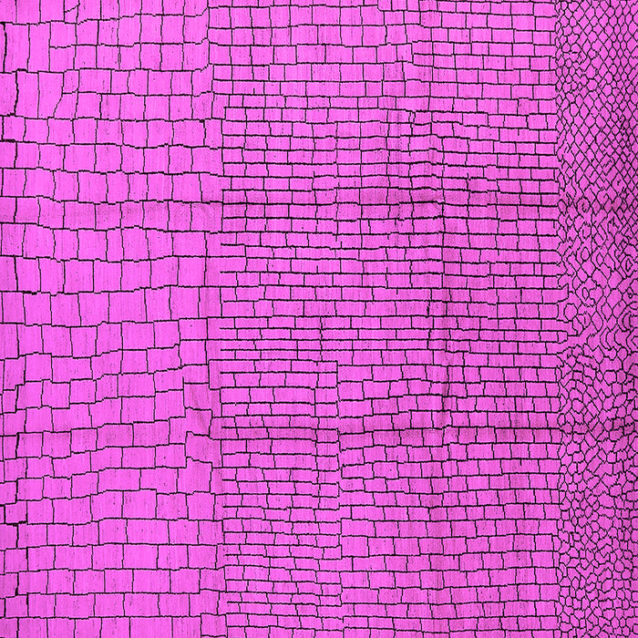 Square Solid Pink Modern Rug, urb1174pnk