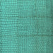 Square Solid Turquoise Modern Rug, urb1174turq