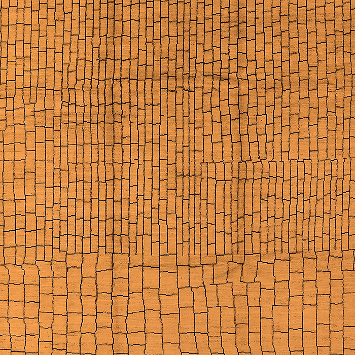 Solid Orange Modern Rug, urb1174org