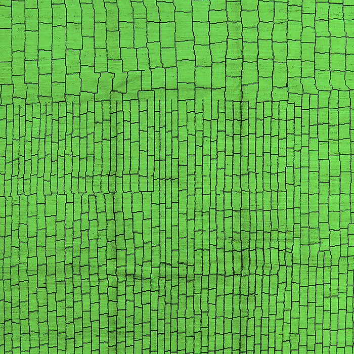 Machine Washable Solid Green Modern Area Rugs, wshurb1174grn