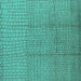 Square Machine Washable Solid Turquoise Modern Area Rugs, wshurb1174turq