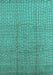 Solid Turquoise Modern Rug, urb1174turq