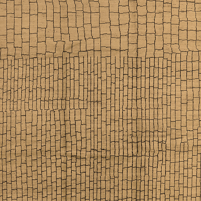 Machine Washable Solid Brown Modern Rug, wshurb1174brn