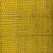 Square Machine Washable Solid Yellow Modern Rug, wshurb1174yw