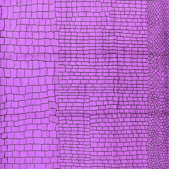 Square Solid Purple Modern Rug, urb1174pur