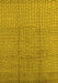 Machine Washable Solid Yellow Modern Rug, wshurb1174yw