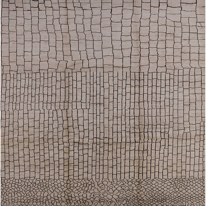 Square Mid-Century Modern Puce Purple Solid Rug, urb1174