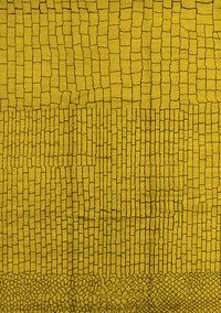 Solid Yellow Modern Rug, urb1174yw