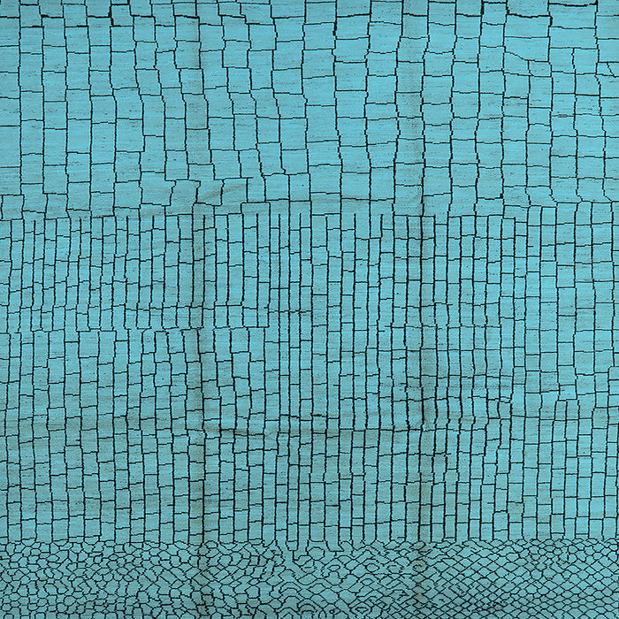 Square Solid Light Blue Modern Rug, urb1174lblu