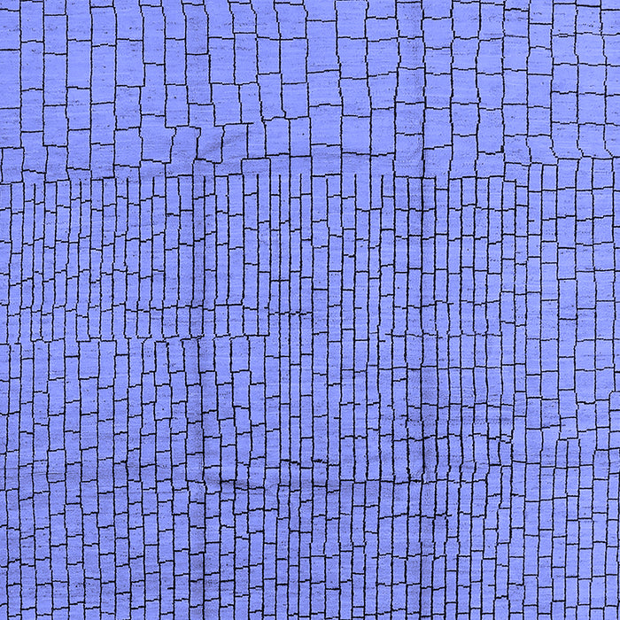 Machine Washable Solid Blue Modern Rug, wshurb1174blu