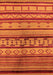 Machine Washable Southwestern Orange Country Area Rugs, wshurb1175org