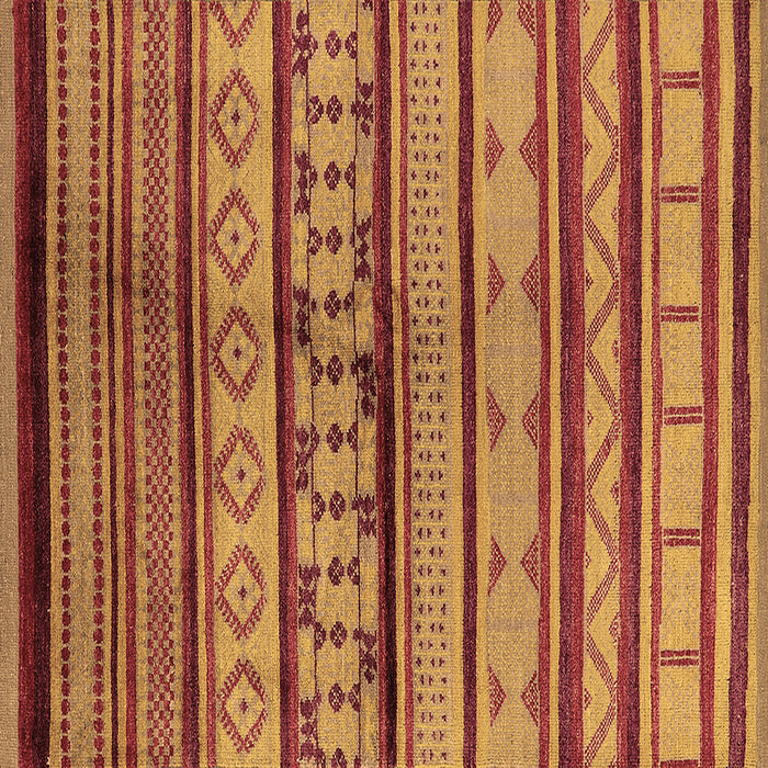 Square Southwestern Brown Country Rug, urb1175brn
