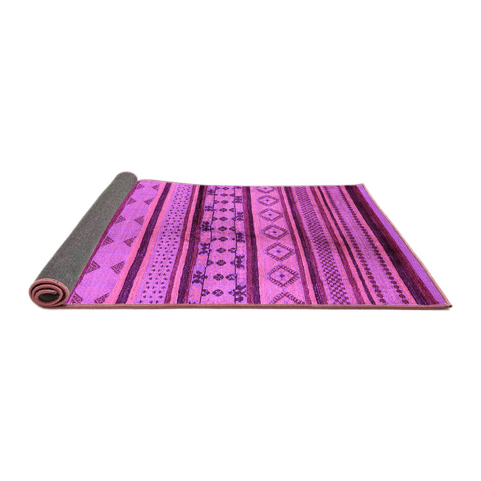 Sideview of Southwestern Purple Country Rug, urb1175pur