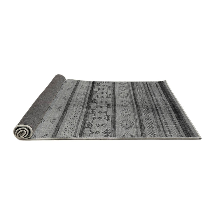 Sideview of Southwestern Gray Country Rug, urb1175gry