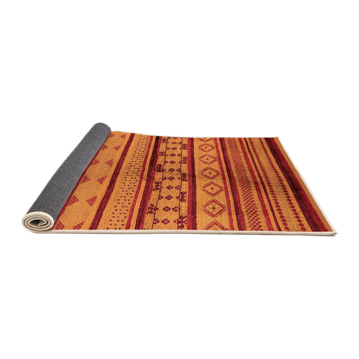 Sideview of Southwestern Orange Country Rug, urb1175org