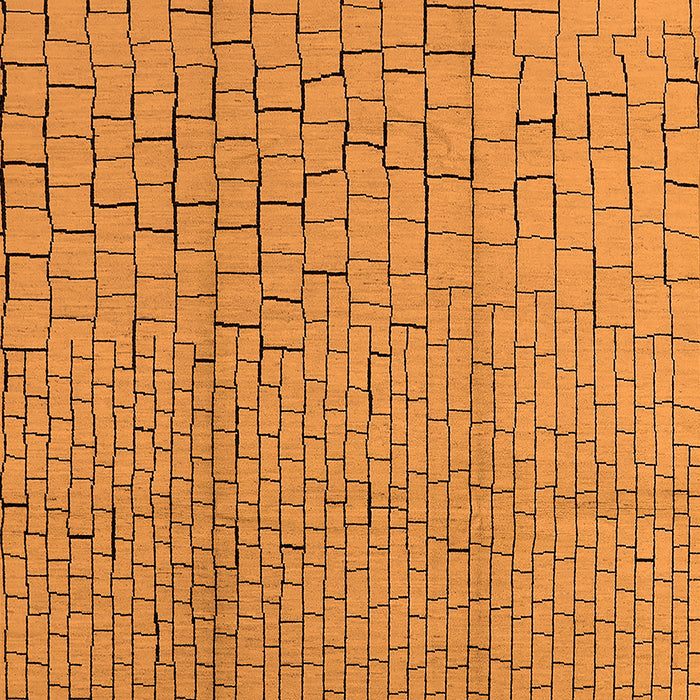 Solid Orange Modern Rug, urb1176org