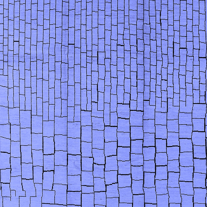 Machine Washable Solid Blue Modern Rug, wshurb1176blu