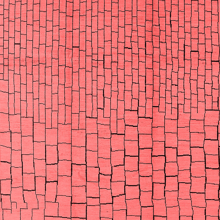 Solid Red Modern Area Rugs