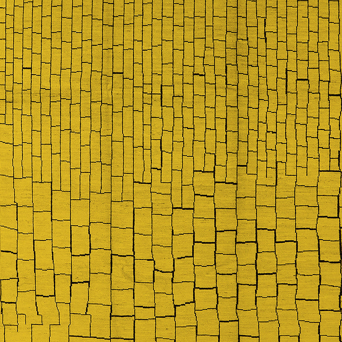 Solid Yellow Modern Rug, urb1176yw