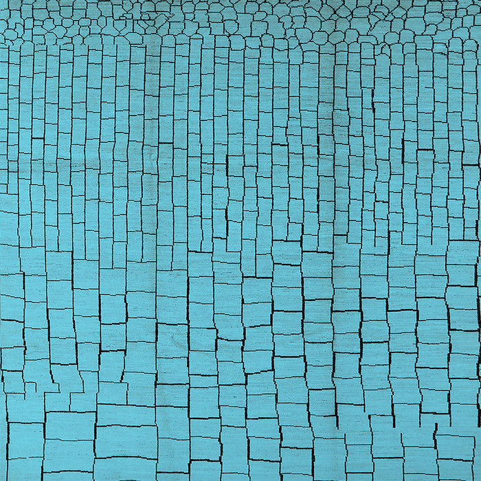 Square Machine Washable Solid Light Blue Modern Rug, wshurb1176lblu