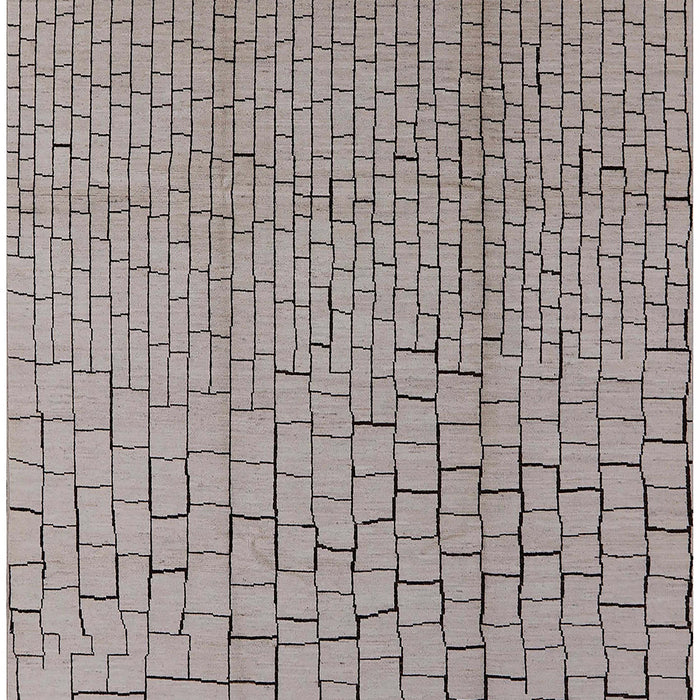 Machine Washable Industrial Modern Silver Pink Rug, wshurb1176