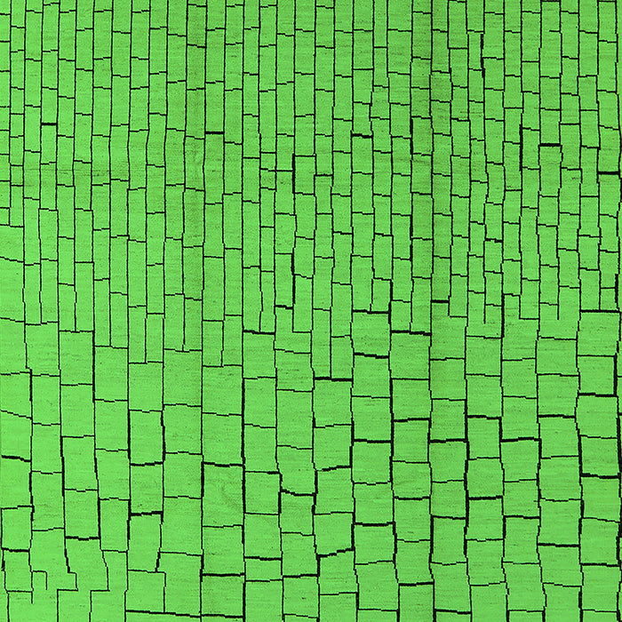 Machine Washable Solid Green Modern Area Rugs, wshurb1176grn