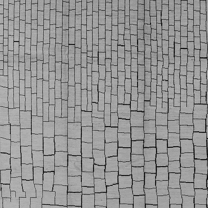 Machine Washable Solid Gray Modern Rug, wshurb1176gry