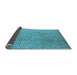 Sideview of Solid Light Blue Modern Rug, urb1176lblu