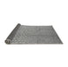 Sideview of Solid Gray Modern Rug, urb1176gry