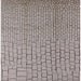 Square Mid-Century Modern Silver Pink Solid Rug, urb1176