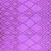 Square Machine Washable Solid Purple Modern Area Rugs, wshurb1177pur