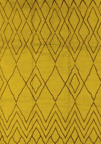 Solid Yellow Modern Rug, urb1177yw