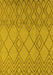 Solid Yellow Modern Rug, urb1177yw