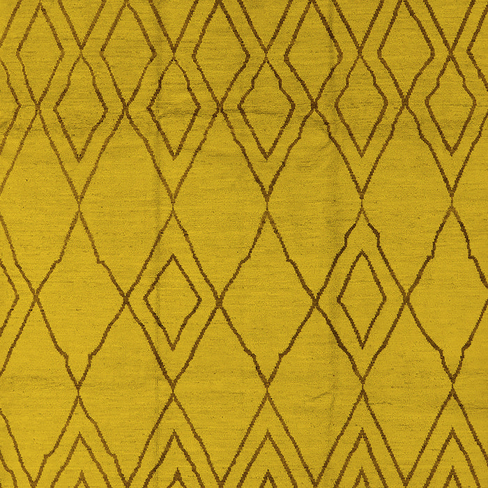 Solid Yellow Modern Rug, urb1177yw