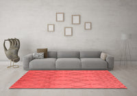 Machine Washable Solid Red Modern Rug, wshurb1177red