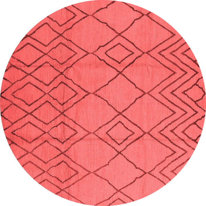 Machine Washable Solid Red Modern Rug, wshurb1177red