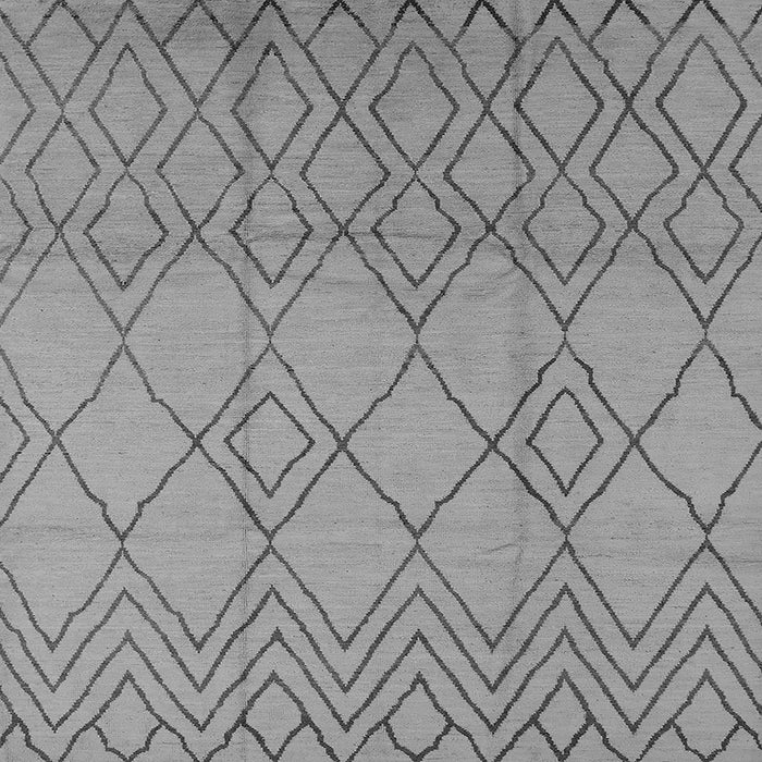 Square Solid Gray Modern Rug, urb1177gry