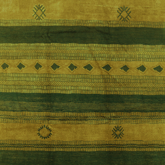 Machine Washable Solid Green Modern Area Rugs, wshurb1178grn