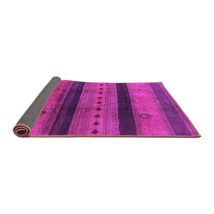 Sideview of Solid Purple Modern Rug, urb1178pur