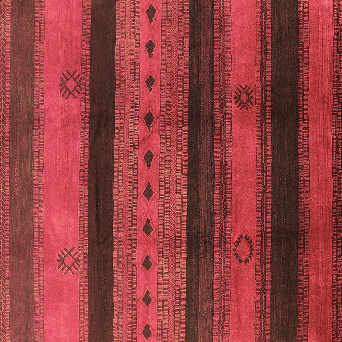 Square Machine Washable Solid Brown Modern Rug, wshurb1178brn