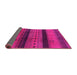 Sideview of Solid Pink Modern Rug, urb1178pnk