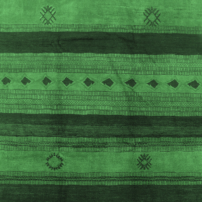 Machine Washable Solid Emerald Green Modern Area Rugs, wshurb1178emgrn