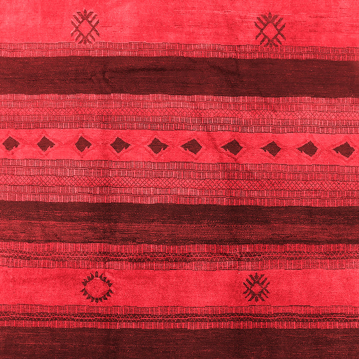 Machine Washable Solid Red Modern Rug, wshurb1178red