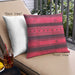 Front View of Mid-Century Modern Urban Square Bright Maroon Red Throw Pillow, 18 inch by 18 inch, pwurb1178