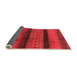 Sideview of Solid Orange Modern Rug, urb1178org