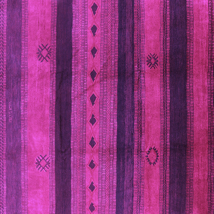 Square Machine Washable Solid Purple Modern Area Rugs, wshurb1178pur