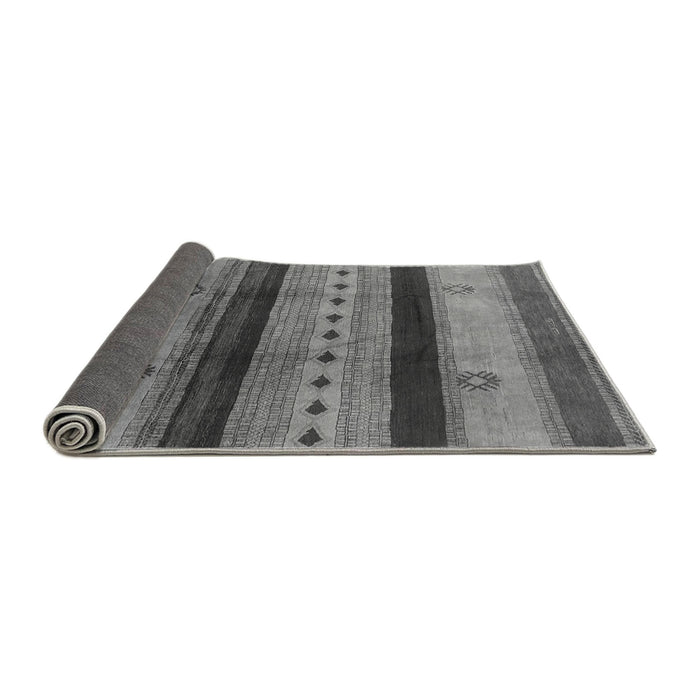 Sideview of Solid Gray Modern Rug, urb1178gry