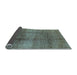 Sideview of Solid Light Blue Modern Rug, urb1179lblu