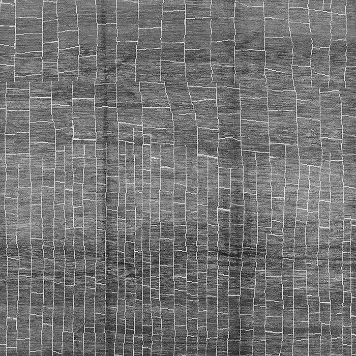 Machine Washable Solid Gray Modern Rug, wshurb1179gry