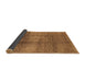 Sideview of Solid Brown Modern Rug, urb1179brn